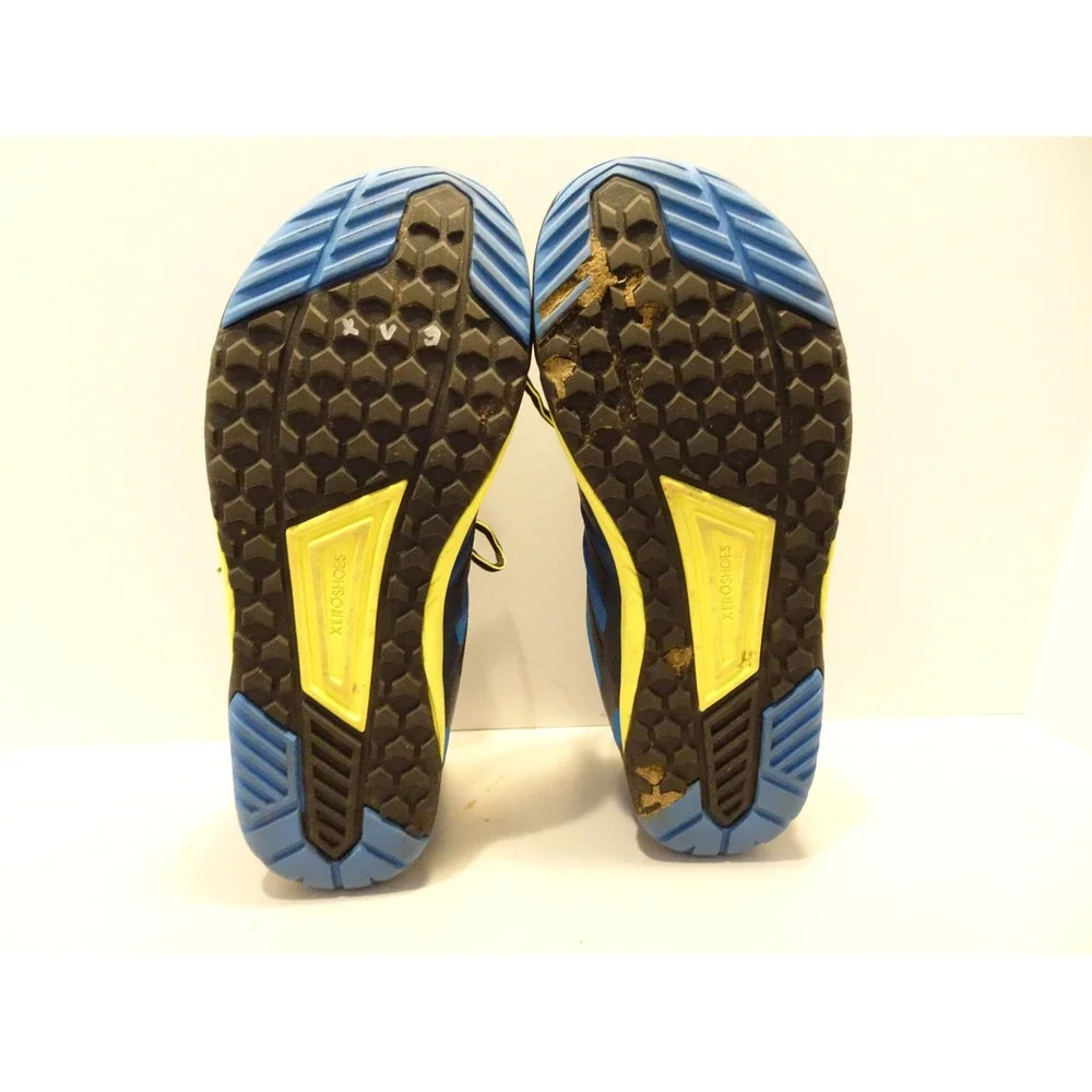 Xero Shoes HFS II Mens Barefoot Running Shoes Blue Yellow XY02-06/FW23 Size 9.5
